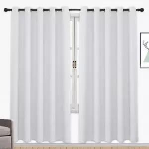 2장세트 화이트 암막커튼 아일렛 베란다 트왈라잇