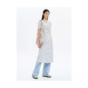 에잇세컨즈 8SECONDS 프린트 반팔 원피스 아이보리 1642919