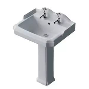 레트로 세면대 카페 세라믹 엔틱 화이트 예쁜 복고풍 세면대(1홀)