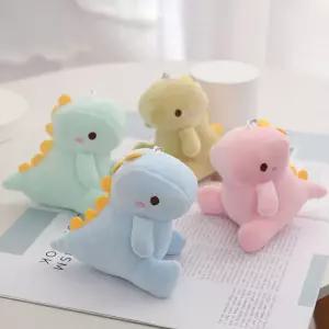 귀여운 캐릭터 마카롱컬러 빵빵한 공룡인형 가방키링