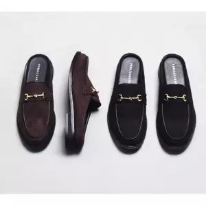 편한구두 블로퍼 골드 남자구두슬리퍼 수제화 직 zaQ8+5mxV