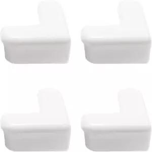4Pc 화이트 코너 및 엣지 프로텍터 - 가구 책상 테이블용 자가 접착 범퍼 가정 사무실용 충격 흡수 가드