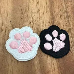 고양이 발바닥 냥젤리 자수 와펜 패치 스티커 장식 자수스티커