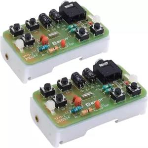 2 PCS DIY 라디오 키트 Icstation FM 76MHZ-108MHZ 납땜 프로젝트 모듈 신학기 STEM 랩 물리 과학 교육용