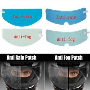 1 2Pcs 오토바이 헬멧 투명 방수/안개 방지 필름 내구성 나노 코팅 스티커 안전 운전 모토 액세서리