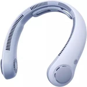 지슬라이프 휴대용 넥 선풍기 업그레이드 넥브레이스 개인 핸즈 프리 5단 기어 조절 5000mAh 웨어러블