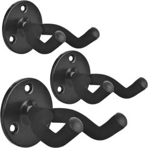 돔미 기타 벽걸이 3팩 모든 크기의 기타를 위한 회전 가능한 소프트 홀더가 있는 행거 어쿠스틱 일렉트릭