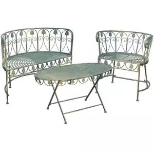 야외 정원 주물테이블 야외용 빈티지 복고풍 베란다