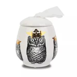 티슈케이스 디스펜서 앤틱 케이스 거실 페이퍼타올 두루마리 핸드타올 휴지케이스 휴지 부엉이 티슈 도자기