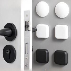 도어 스톱퍼 충돌 방지 실리콘 핸들 음소거 자체 보호기P 충격 PAD 개선 접착 PORTE 보호