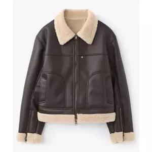 COFWI 컨투어 웜 무스탕 자켓 브라운1122212