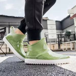 패션 커플 첼시 주방 장화 장마철 여자 여름 앵클 신발 비 밭일 [f933EA8]