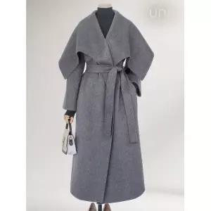 UNE[윈] [울,캐시미어온방][벨트]울캐시블랜드 투웨이 핸드메이드코트
