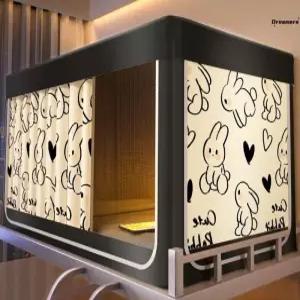 사계절 침대 난방텐트 원터치 겨울 모기장 사각난방텐트 실내용 방한텐트 기숙사 낚시용