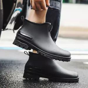 캐주얼 키높이 레인부츠 앵클부츠 단목 남성슈즈 mJd6+5oez