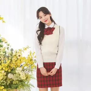 교복몰 (허리조절)사계절 레드체크 교복치마 교복 jPp9+4Afm