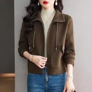 EAMT 여친 모직 반코트 봄가을 칼라 재킷 포켓 상의 아우터 YJ3