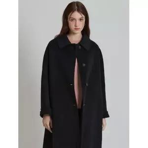 [르오트(LeOT)] 스텐카라 싱글 캐시미어울소재 롱코트 (택가격: 338000원)