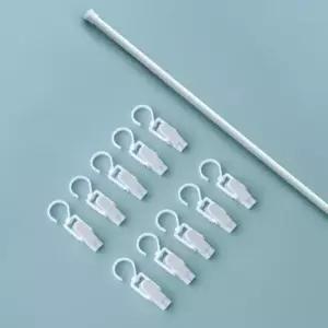 [생활] 옷장 모자 길이조절 압축봉 옷걸이 후크 집게20p