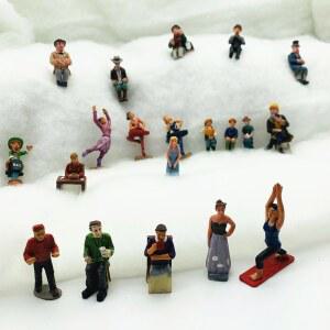 할로윈과 크리스마스 모래 테이블 인형 수공예 선물 책상 조각 장식 용품