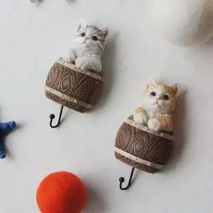 후크걸이 고양이 후크 미니어처 1P 열쇠 마스크 소품걸이 홀더