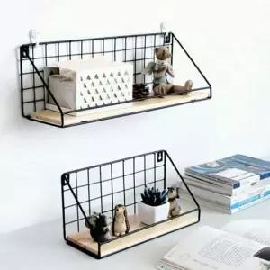 철제선반 벽선반 벽걸이 원목 인테리어 철제 미니 북 원목선반