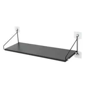 셋탑박스거치대 셋탑박스 거치대 공유기 와이파이 벽 선반 블랙 60cm 셋톱박스선반