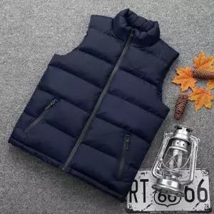 두꺼운패딩조끼 남자 패딩 조끼 겨울 아우터 짧은 단체 아빠 외출