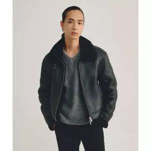 엘무드 LMOOD 포마드 클래식 램 무스탕 자켓 블랙 1652497