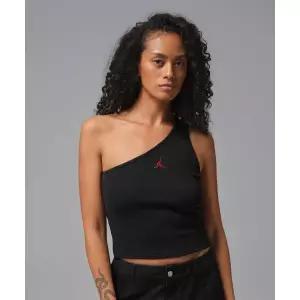 나이키 NIKE 조던 플라이트 비대칭 탱크 탑 W - 블랙:바시티 레드 IO9546-010 163340