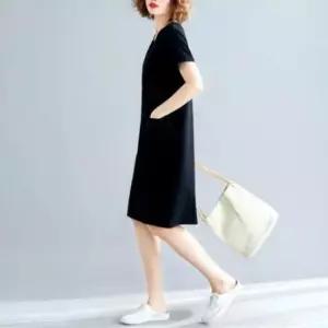 여름원피스 깔끔 미디 봄원피스 편한 데일리 반팔 브