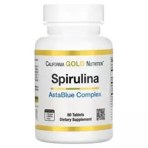 캘리포니아골드뉴트리션 스피루리나 Spirulina AstaBlue Complex 60정
