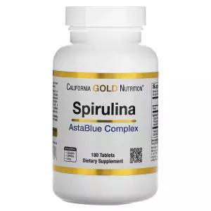 캘리포니아골드뉴트리션 스피루리나 Spirulina AstaBlue Complex 180정