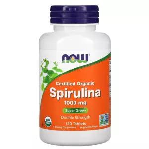 나우푸드 Certified 오가닉 Organic 스피룰리나 Spirulina 1000mg 120정