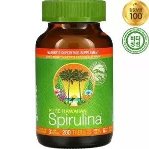 뉴트렉스 하와이 퓨어 하와이언 스피룰리나 스피루리나 500mg 200정 Pure Hawaiian Spirulina