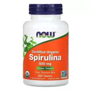 나우푸드 Certified 오가닉 Organic 스피룰리나 Spirulina 500mg 200정