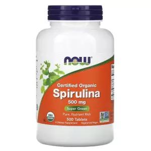 나우푸드 Certified 오가닉 Organic 스피룰리나 Spirulina 500mg 500정