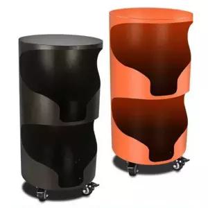 불판 보관함 이동식 구이판 원형 업소용 스테인리스 보관통