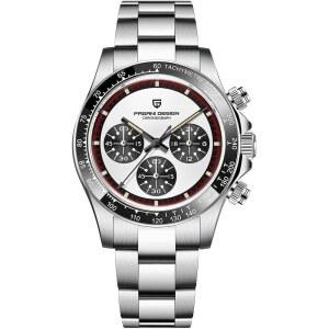 [미국배송] LACZ 덴튼 파가니 디자인 PD1644 쿼츠 워치 - 스테인리스 스틸 남성 크로노그래프 방수 1억 스포츠 시계 패션 선물 비즈니스 캐주얼 손목시계