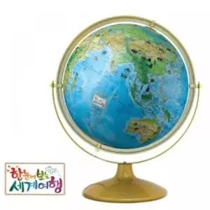 [문구/오피스] 지름 32cm 식생도 세계여행 지구본 학습 교육 회전 지구의 지구봉 교구 어린이 선물