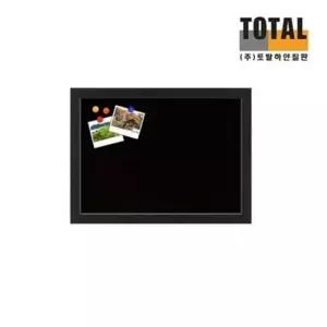 [문구/오피스] 600x900 다크우드 재질 블랙자석보드