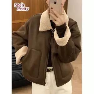 [쉬즈프리티] 더쉬즈양털무스탕 L까지_여성코트