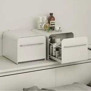 슬라이딩리빙박스 디귿철제 슬라이드 슬라이딩 수납함 소형 티백보관함