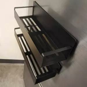 철재정리대 냉장고 세탁기 측면 강력한 철재 자석 선반 대형 2개 냉장고측면수납