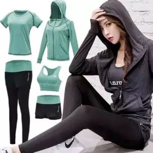 트레이닝세트 올인원 여성 헬스 요가복 5pcs 1세트