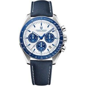 [미국배송] LACZ 덴튼 파가니 디자인 PD1701V3 남성용 시계 쿼츠 남성 크로노그래프 스테인리스 스틸 스포츠 방수 일본 VK63 무브먼트 U2026