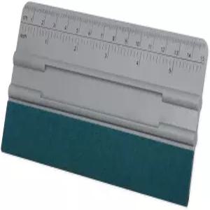 비닐용 FOSHIO 6인치 펠트 스퀴지 자 15CM 4 원형 모서리 유니버설 카드 윈도우 틴트 필름 설치 하드 실버