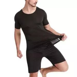 반바지 남성 심리스 쿨 얇은 반팔세트 여름 남자 트레이닝 운