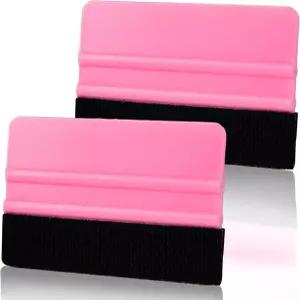 마보르 비닐 스퀴지 도구 크래프트 카 랩용 스크레이퍼용 핑크 플라스틱 펠트 2Pcs 벽지 랩 도구용 데칼