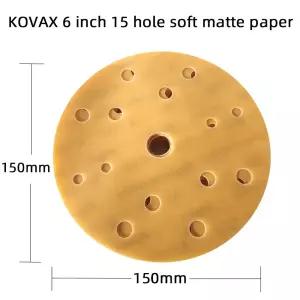 호환  KOVAX 6인치 소프트 매트 페이퍼 자동차 도장 표면 광택 셀프 접착 플로킹 원형 사포 150mm